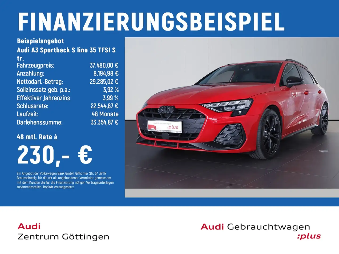 Audi A3 Sportback S line 35 TFSI S tr. +AHK+LED+OPTIK Rot - 2