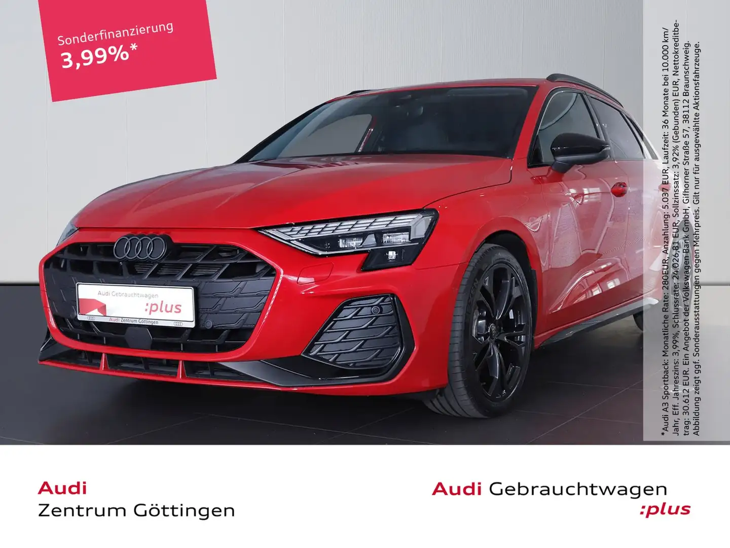 Audi A3 Sportback S line 35 TFSI S tr. +AHK+LED+OPTIK Rot - 1