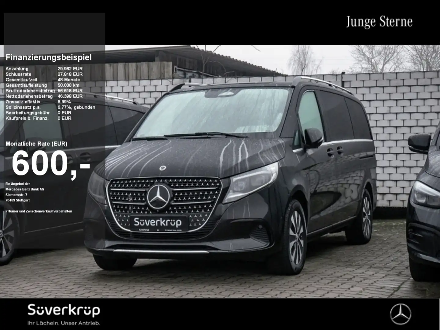 Mercedes-Benz V 300 Avantgarde DISTRO/AHK/STANDH/KLIMAAUT/LEDER/7 SITZ Schwarz - 1