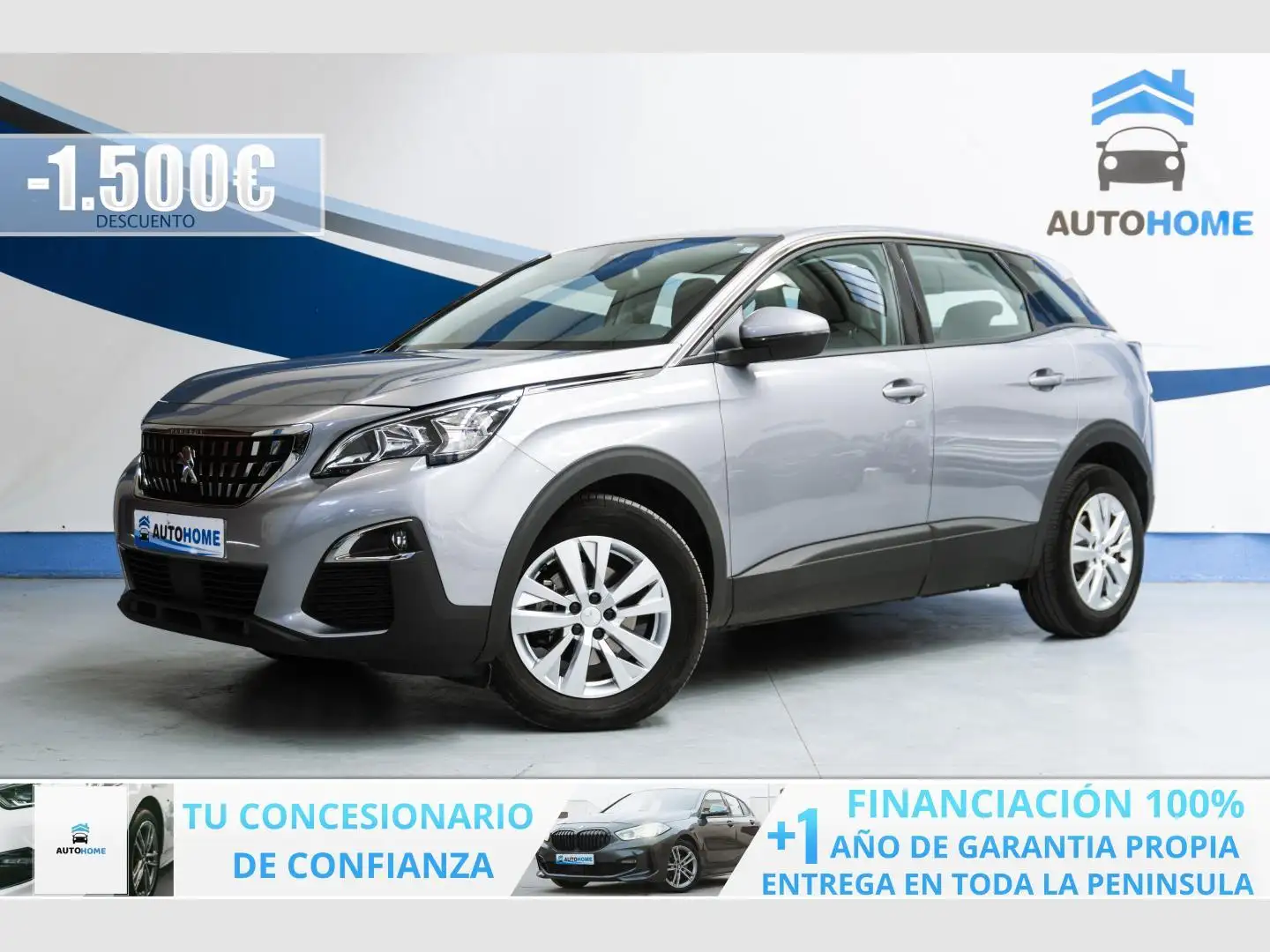 Peugeot 3008 1.5 BlueHDi 96kW (130CV) S&S Active Gris - 1