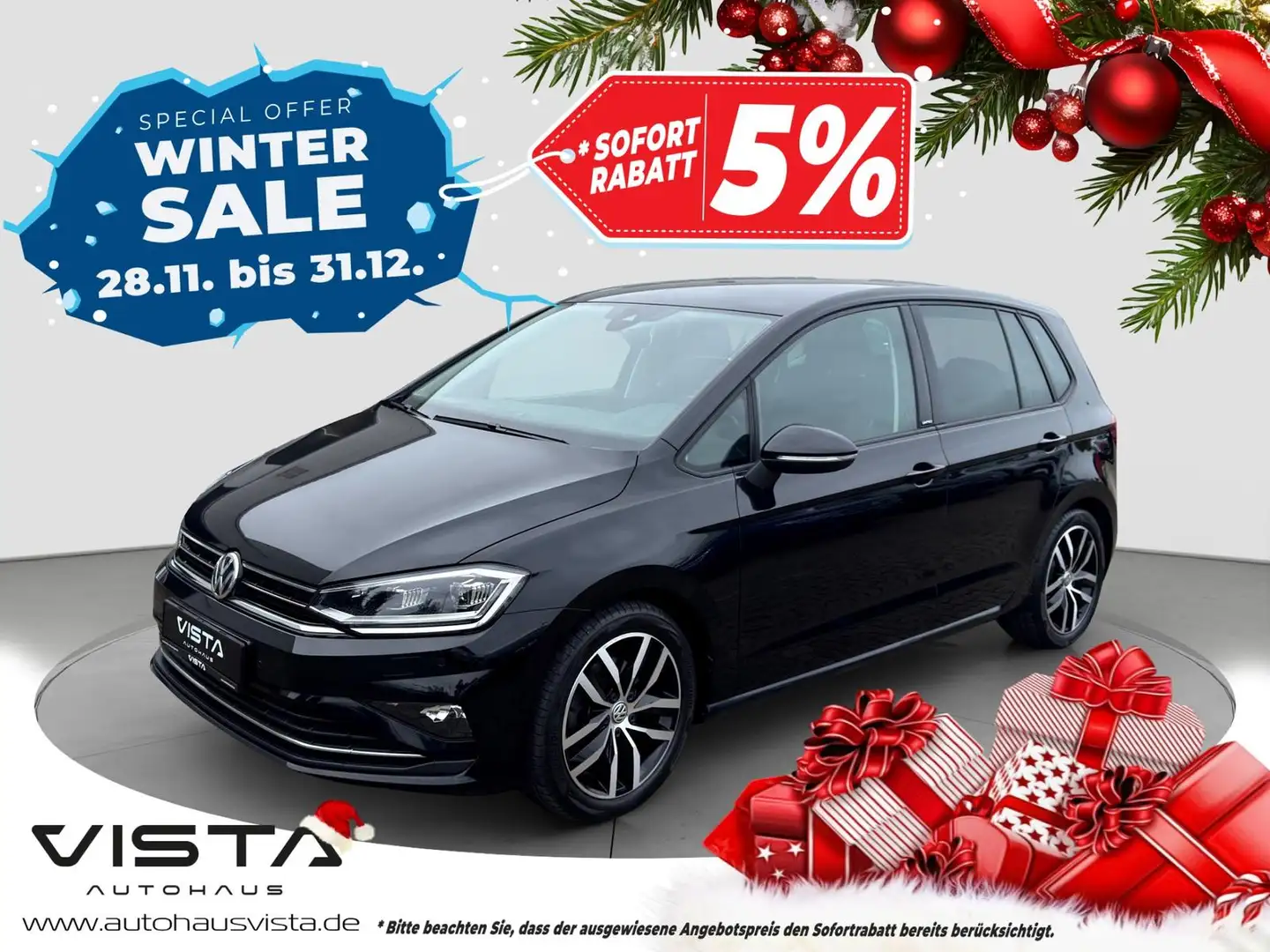 Volkswagen Golf Sportsvan R-LINE*KAMERA*ACC*AMBIENTE*SPORT Nero - 1