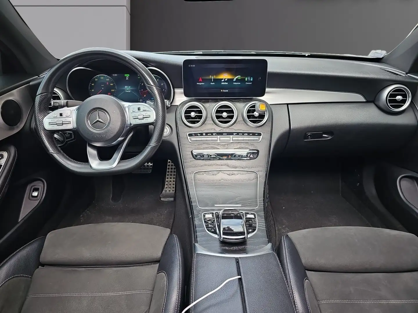 Mercedes-Benz C 200 Classe C Coupé 200 9G-Tronic AMG Line Gris - 2