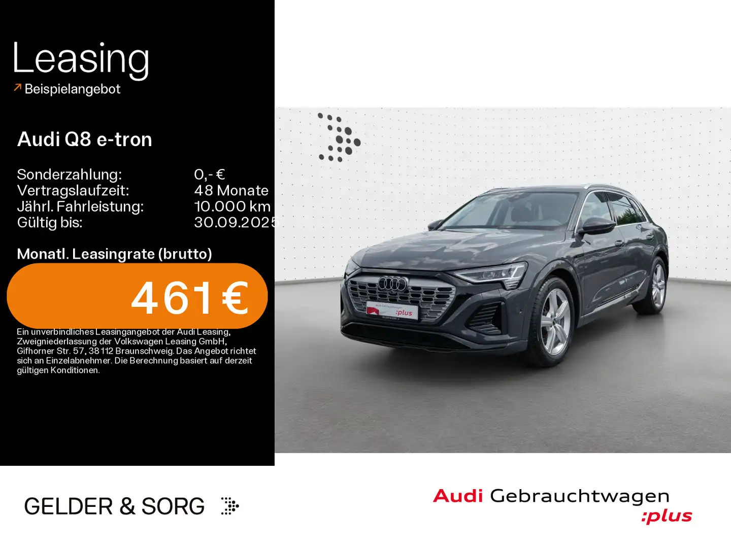Audi Q8 e-tron 50 qu. S line Matrix*Virtual*Phonebox Grau - 1