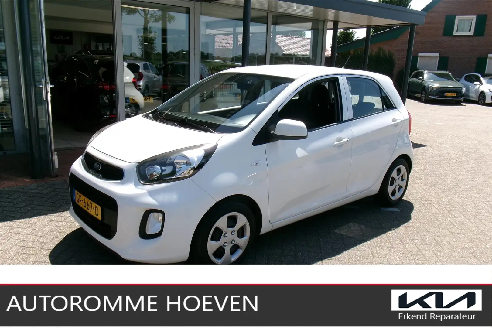Kia Picanto 1.0 ComfortLine Org. Ned. Dealer onderhouden Airco Wit - 1
