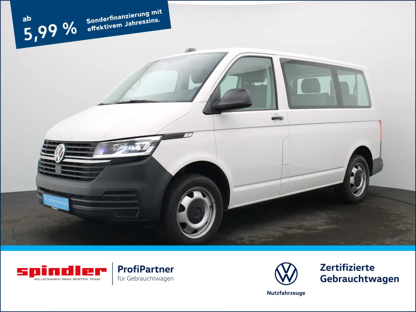 Volkswagen T6.1 Kombi / Bluetooth, 8-Sitze, RFK, PDC, AHK Weiß - 1