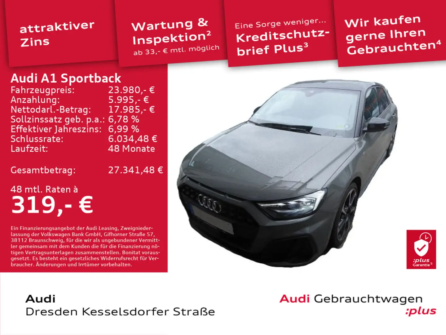 Audi A1 S line 35 TFSI 110(150) kW(PS) S tr Grau - 1