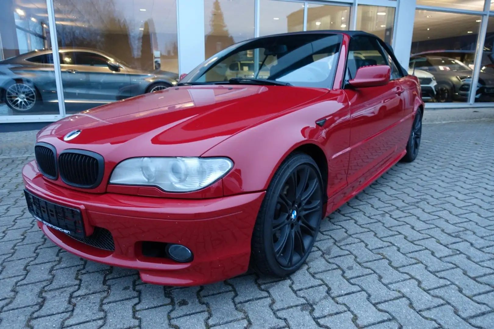 BMW 318 Ci Cabrio Navi, Leder, Xenon, PDC, M-Sport Piros - 1