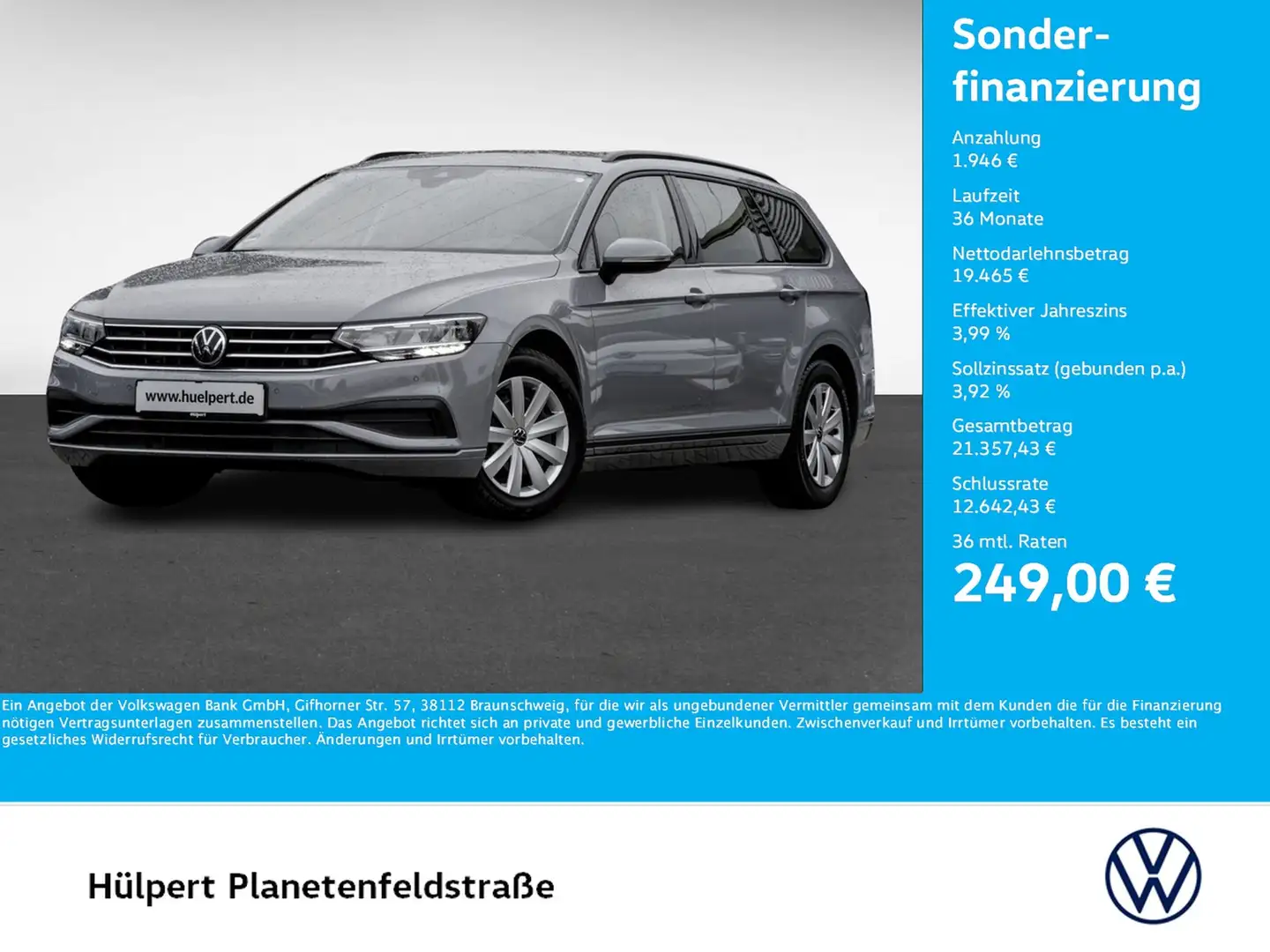 Volkswagen Passat Variant 1.5 CAM NAVI SITZHEIZUNG LED Gris - 1