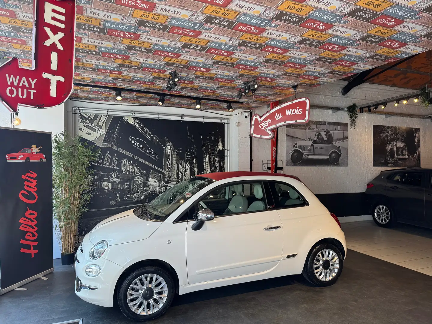 Fiat 500C *1.2i * CABRIO * BOITE AUTO * AC * GPS * RADAR ARR Blanco - 1