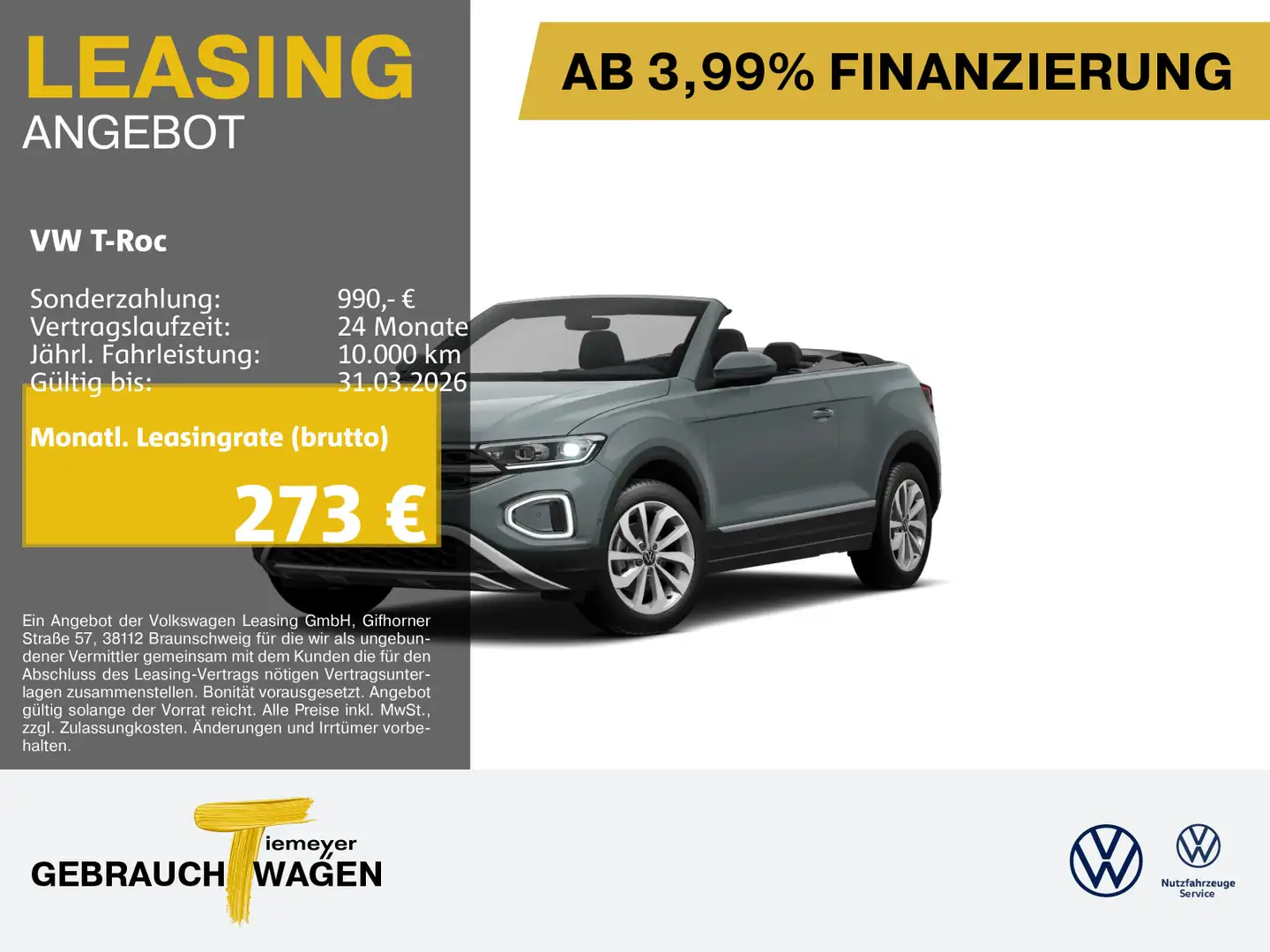 Volkswagen T-Roc Cabrio 1.5 TSI STYLE ST.HEIZ NAVI AHK behM Blau - 1