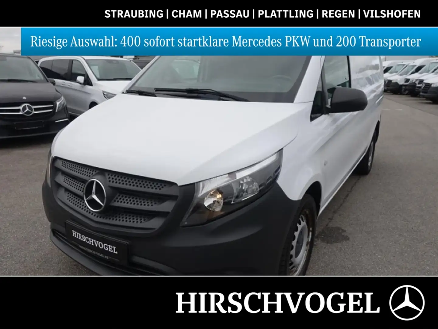 Mercedes-Benz Vito 116 CDI Kasten lang 9G+2xSchiebetüre+AHK Blanc - 1