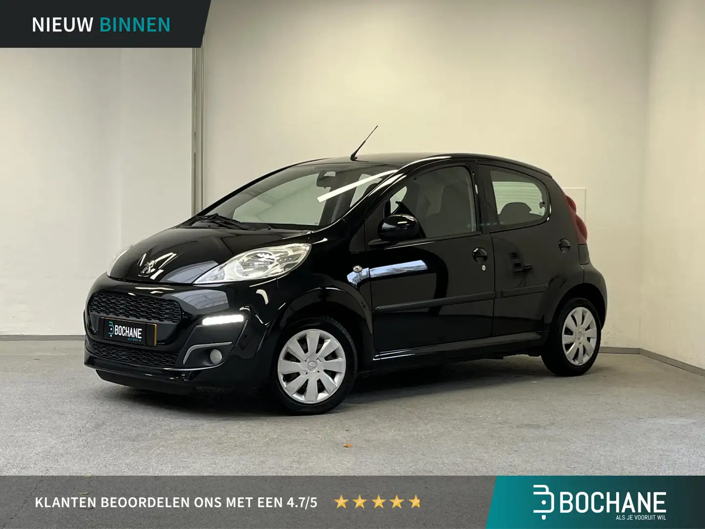 Peugeot 107 1.0 Active | 1e-EIG. | ORG.NL | 5-DEURS | AIRCO | Zwart - 1