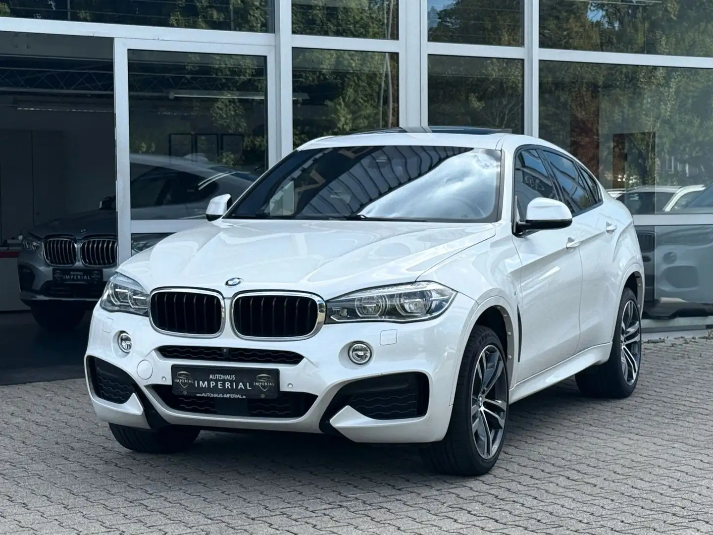 BMW X6 xDr 30d M SPORT LEDER+GSHD+HUD+ACC+360+SoCL+20 Blanc - 1