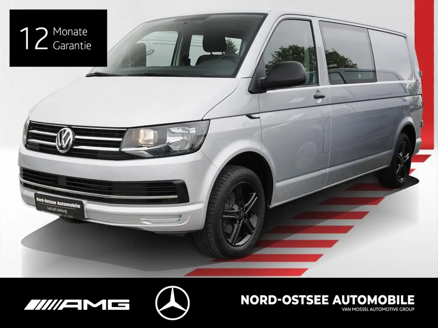 Volkswagen T6 Transporter MIXTO AHK Argent - 1