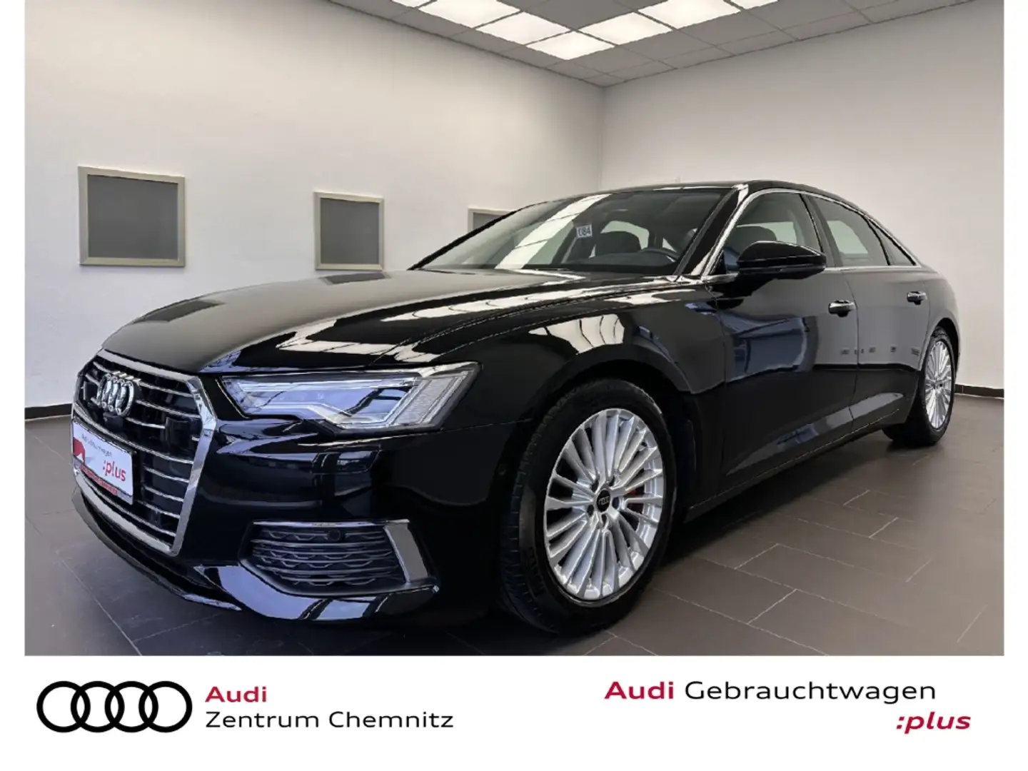 Audi A6 Limousine 45 TDI qu. Str. AHZV+AIR+MATRX+PANO Schwarz - 1