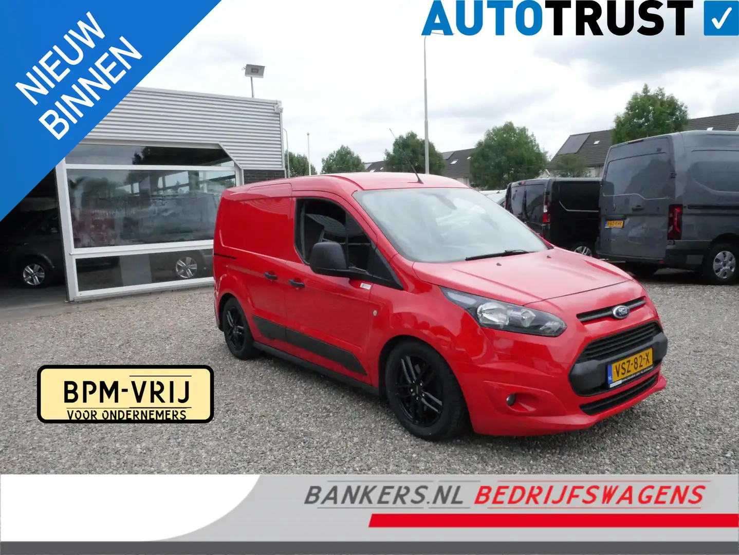 Ford Transit Connect 1.6 Eco boost 150PK, L1, Automaat, Benzine, Airco Rood - 1