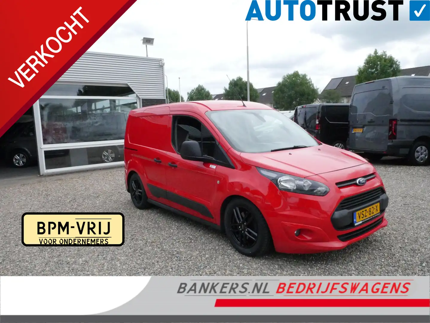 Ford Transit Connect 1.6 Eco boost 150PK, L1, Automaat, Benzine, Airco Rood - 1