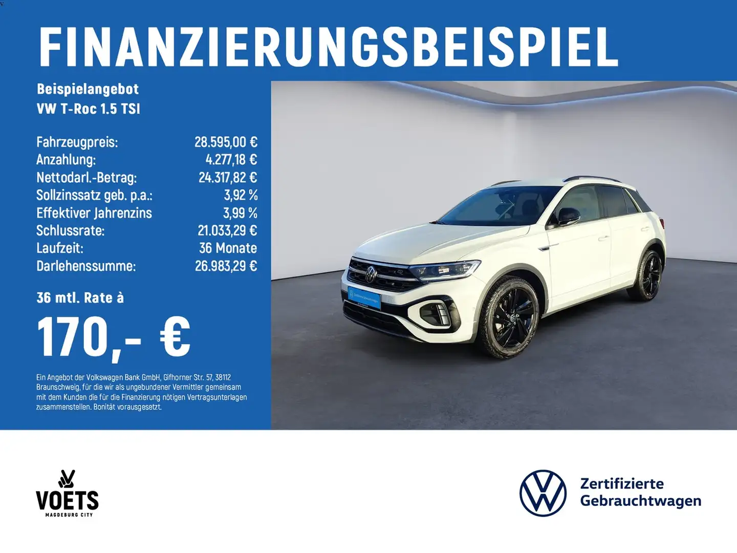 Volkswagen T-Roc 1.5 TSI R-Line Weiß - 2