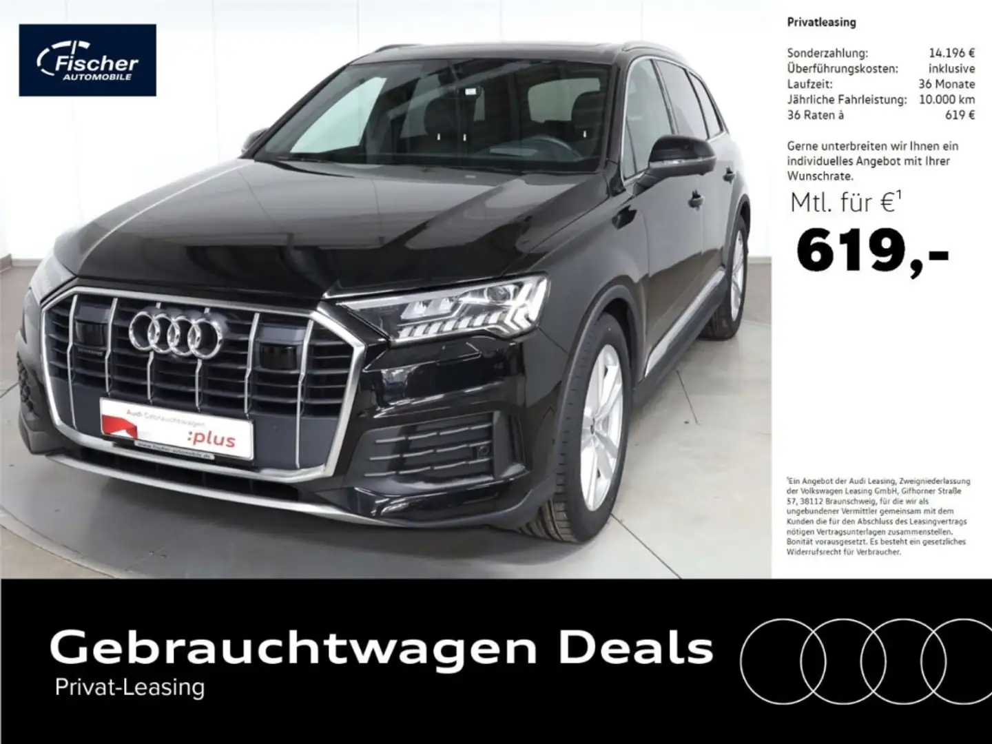 Audi Q7 45 TDI quattro Schwarz - 1