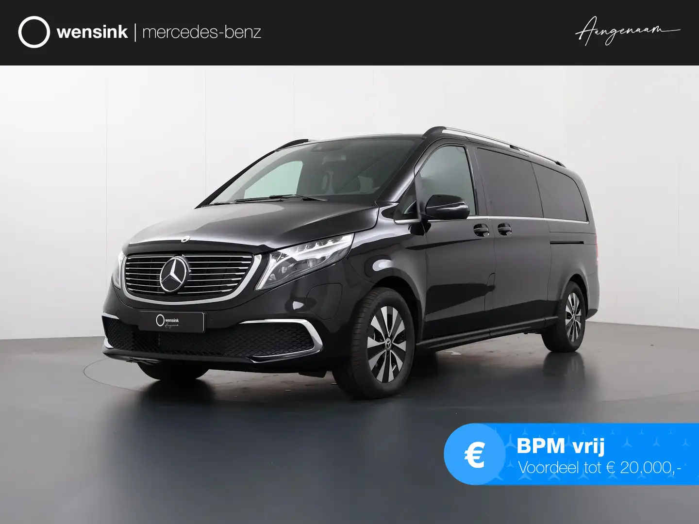 Mercedes-Benz EQV 300 L3 Business Solution Limited 90 kWh DUBBELE CABINE Zwart - 1