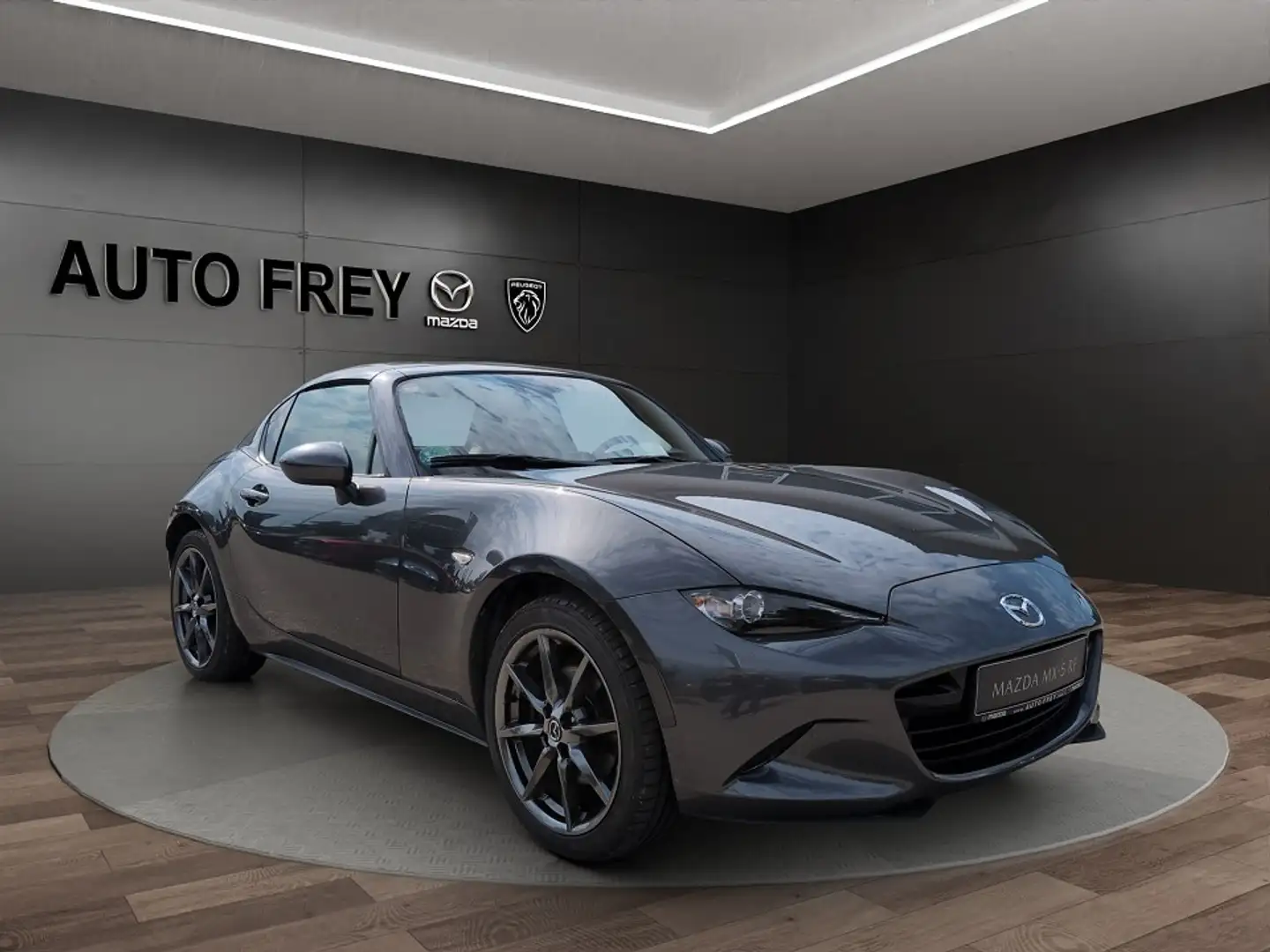Mazda MX-5 RF 2.0 160PS Sports-Line+NAPPALEDER ROT-BRAUN+NAVI Szary - 1