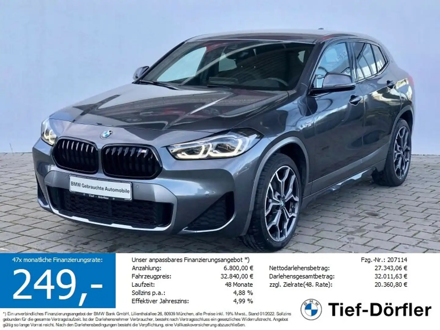 BMW X2 sDrive20i M Sport X HUD/NAVI+/LED+/K-ZUG/MEMO Gris - 1