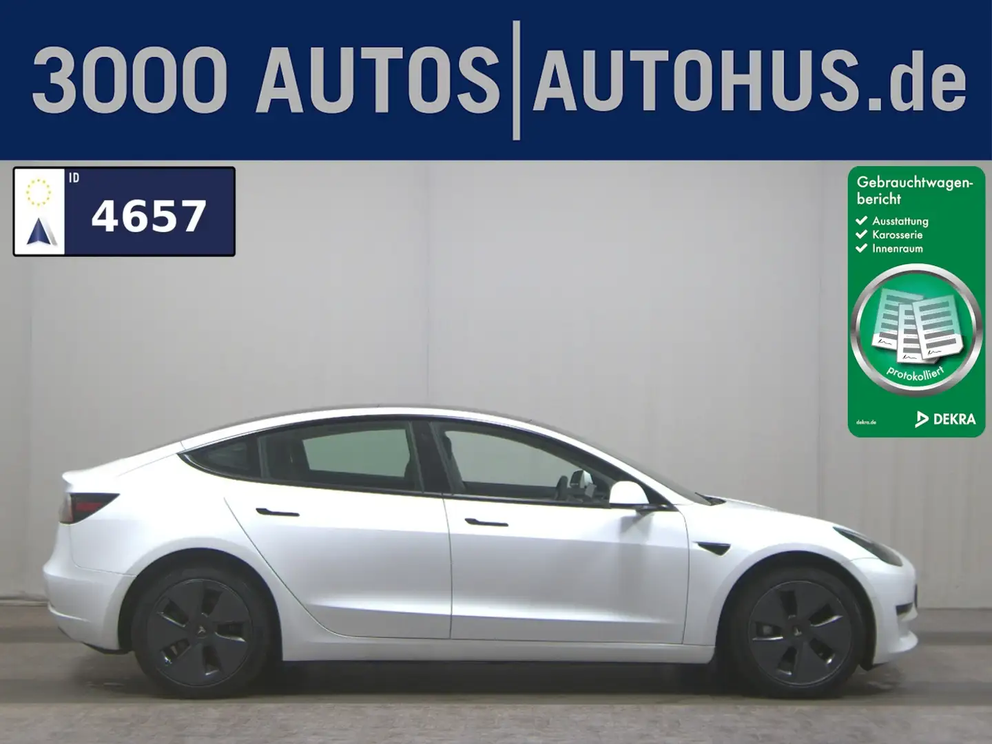 Tesla Model 3 Leder Navi LED RFK Weiß - 1