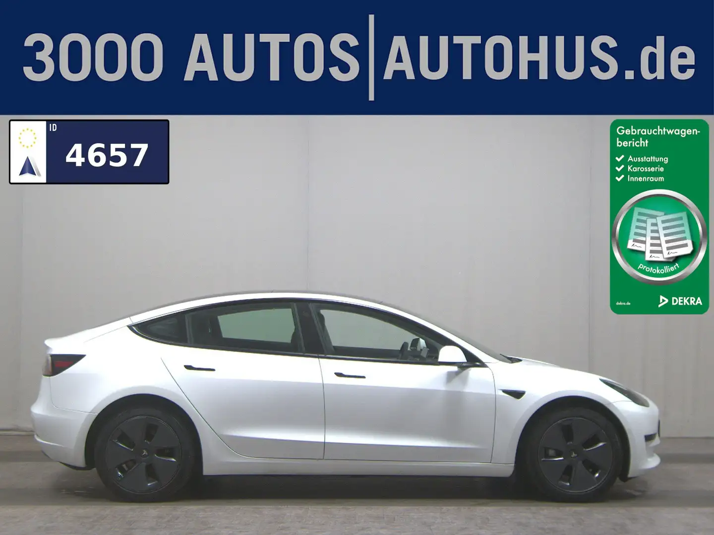 Tesla Model 3 Leder Navi LED RFK Weiß - 1