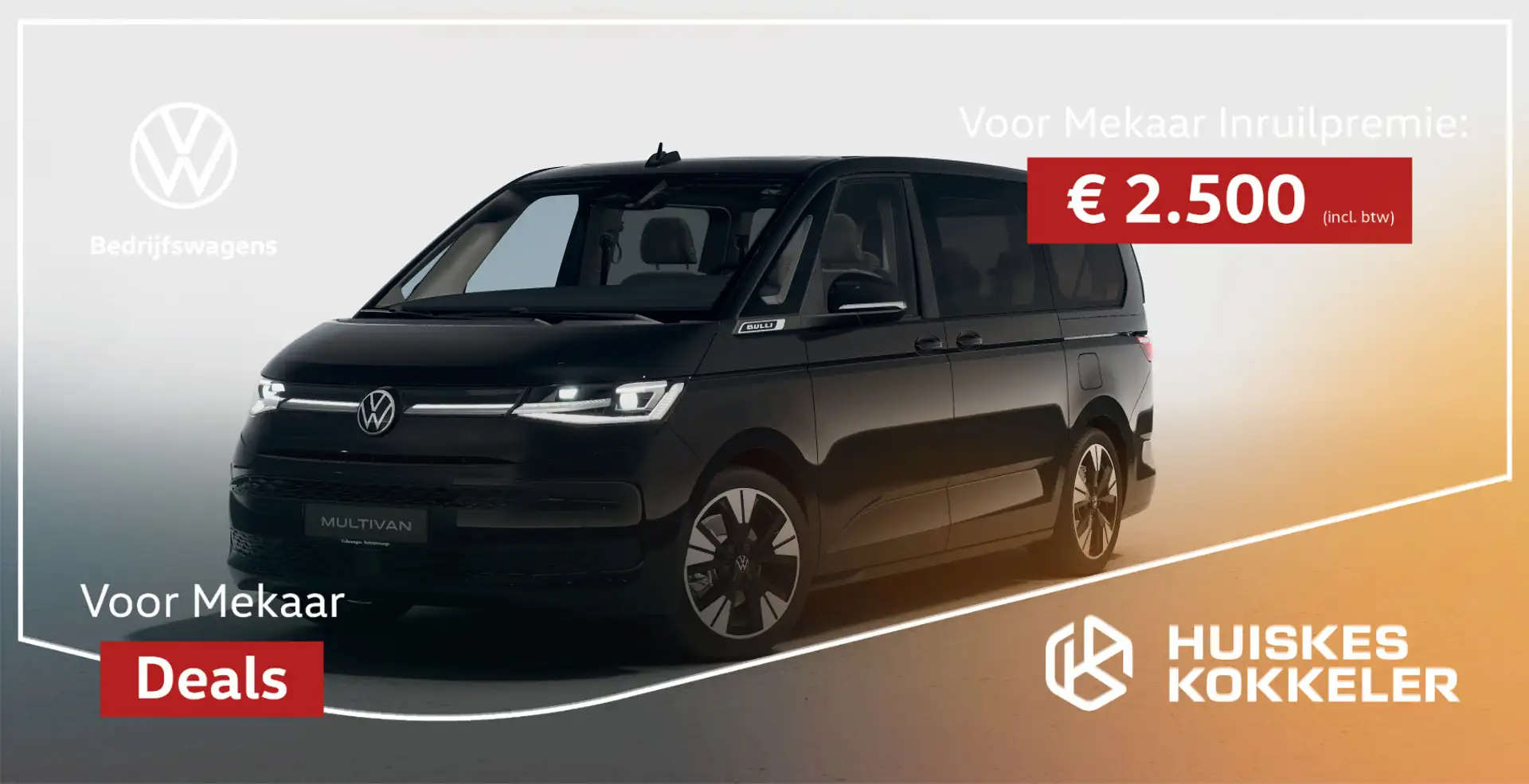 Volkswagen 1.5 245pk DSG eHybrid L2 Bulli Edition 4Motion  € Zwart - 1