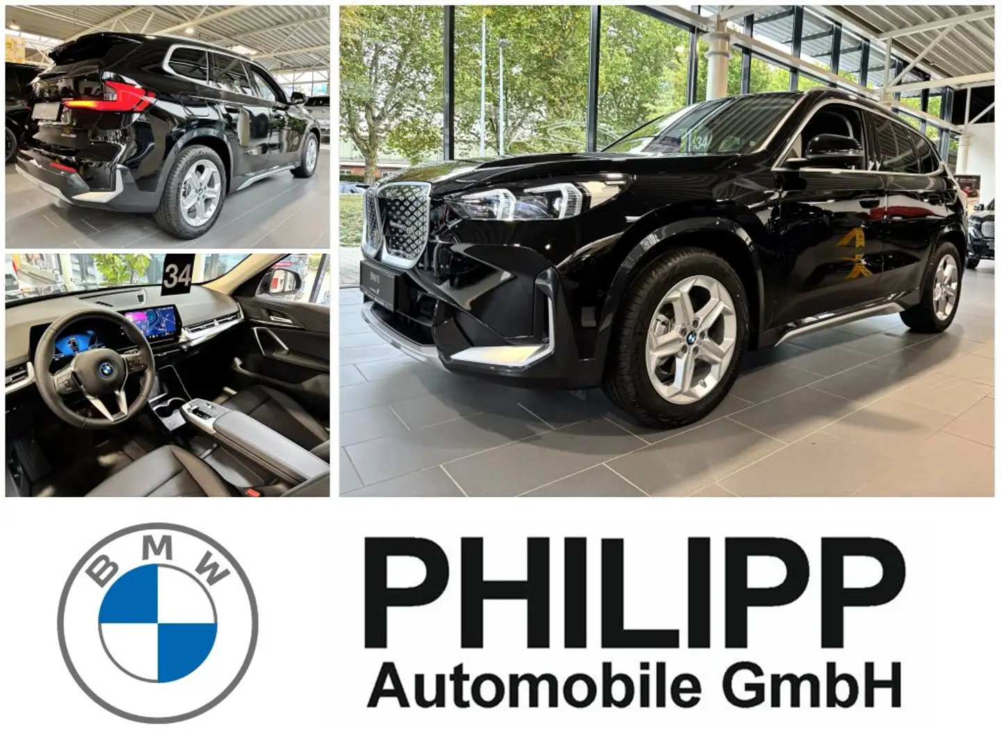 BMW iX1 eDrive20 xLine AHK LEA ab 449,-EUR Noir - 1