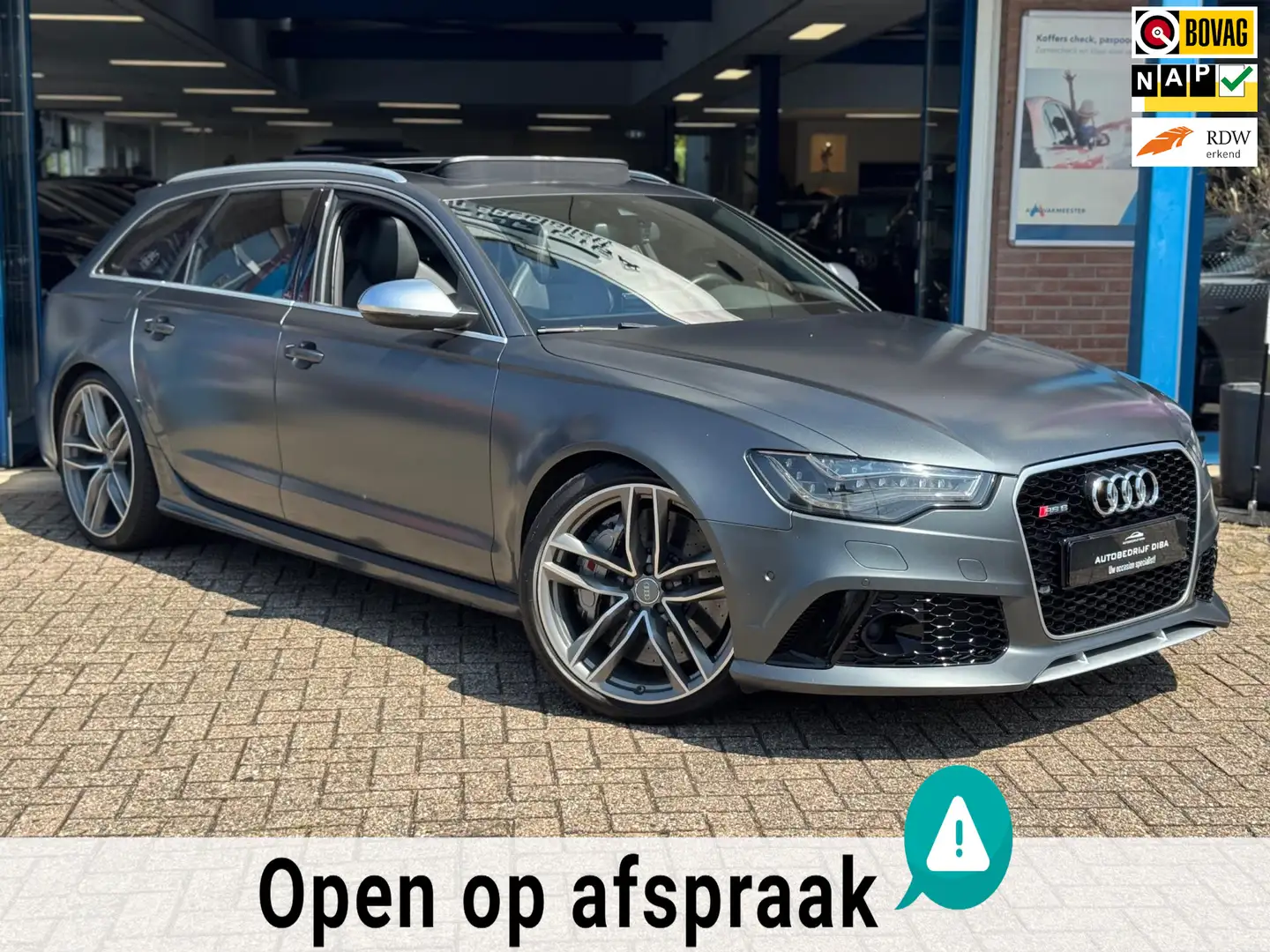 Audi RS6 A6 Avant 4.0 TFSI quattro Pro Line Plus 2014 FULL! Grijs - 1