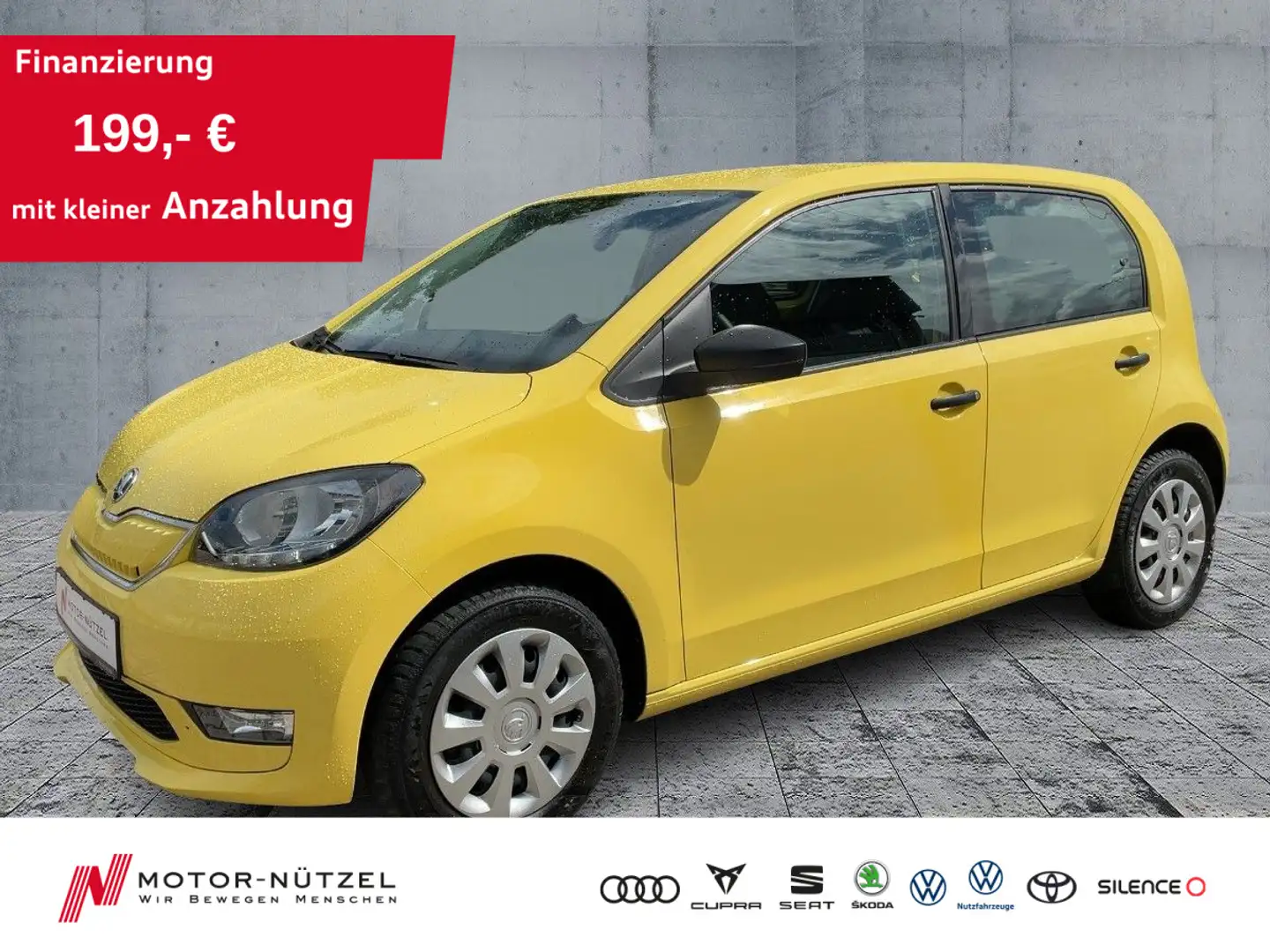Skoda Citigo e iV AMBITION KLIMA+DAB+SHZ+PDC+NSW+ZVFB Gelb - 1