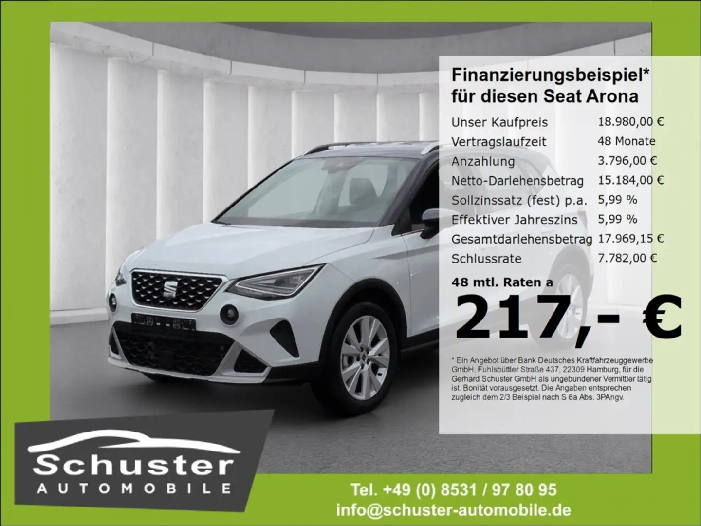 SEAT Arona Xperience 1.0TSI*DSG Voll-LED digCockp PDC Weiß - 1