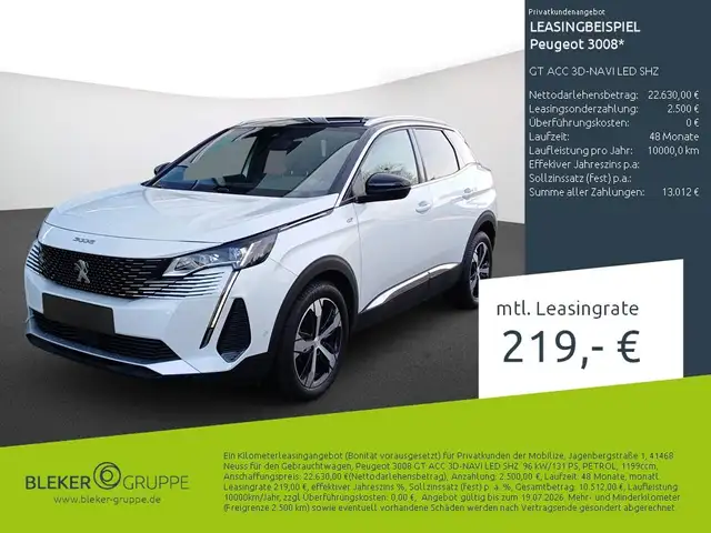 2023 Peugeot 3008 in White for sale