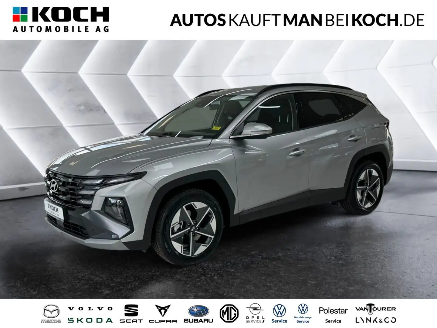 Hyundai TUCSON 1.6 TGDI mHEV AUT LED 18" TOTW KAM ACC Navi Plateado - 1