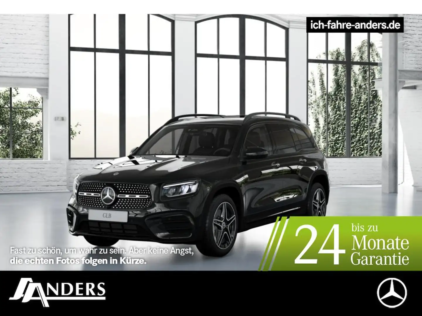 Mercedes-Benz GLB 220 4M AMG AdvPLus+MBUX+Night+AHK+Sthz+Pano Zwart - 1
