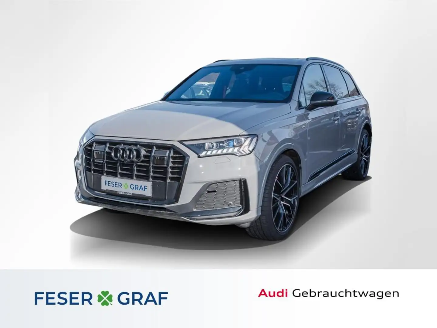 Audi Q7 50TDI S line compt+ /HD-Matrix/HuD/B&O/Pano/Standh Grau - 1