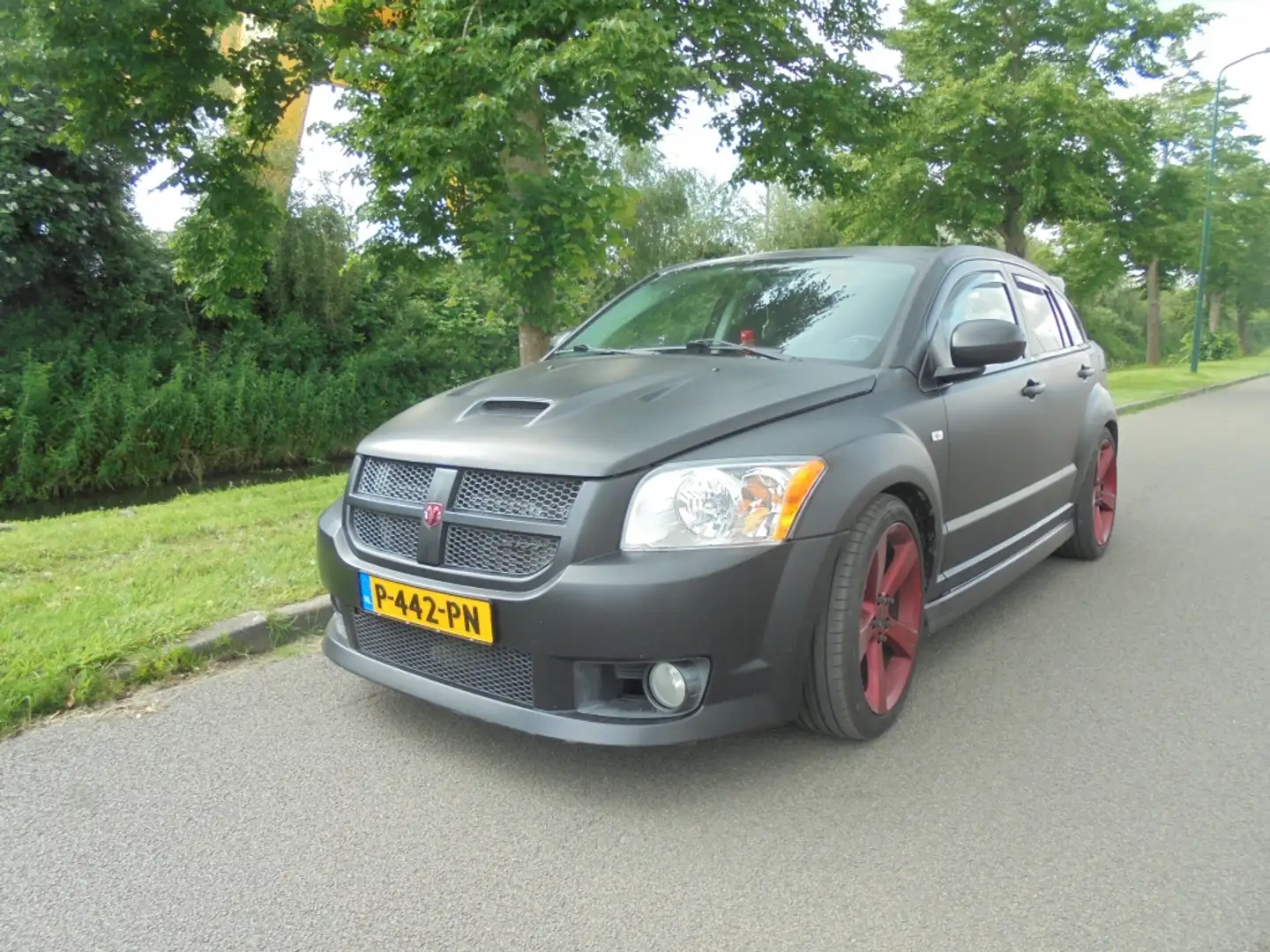 Dodge Caliber 2.4 SRT4 300PK WEINIG TE KOOP IN NED/NAV/LEER/ ALL Negro - 1