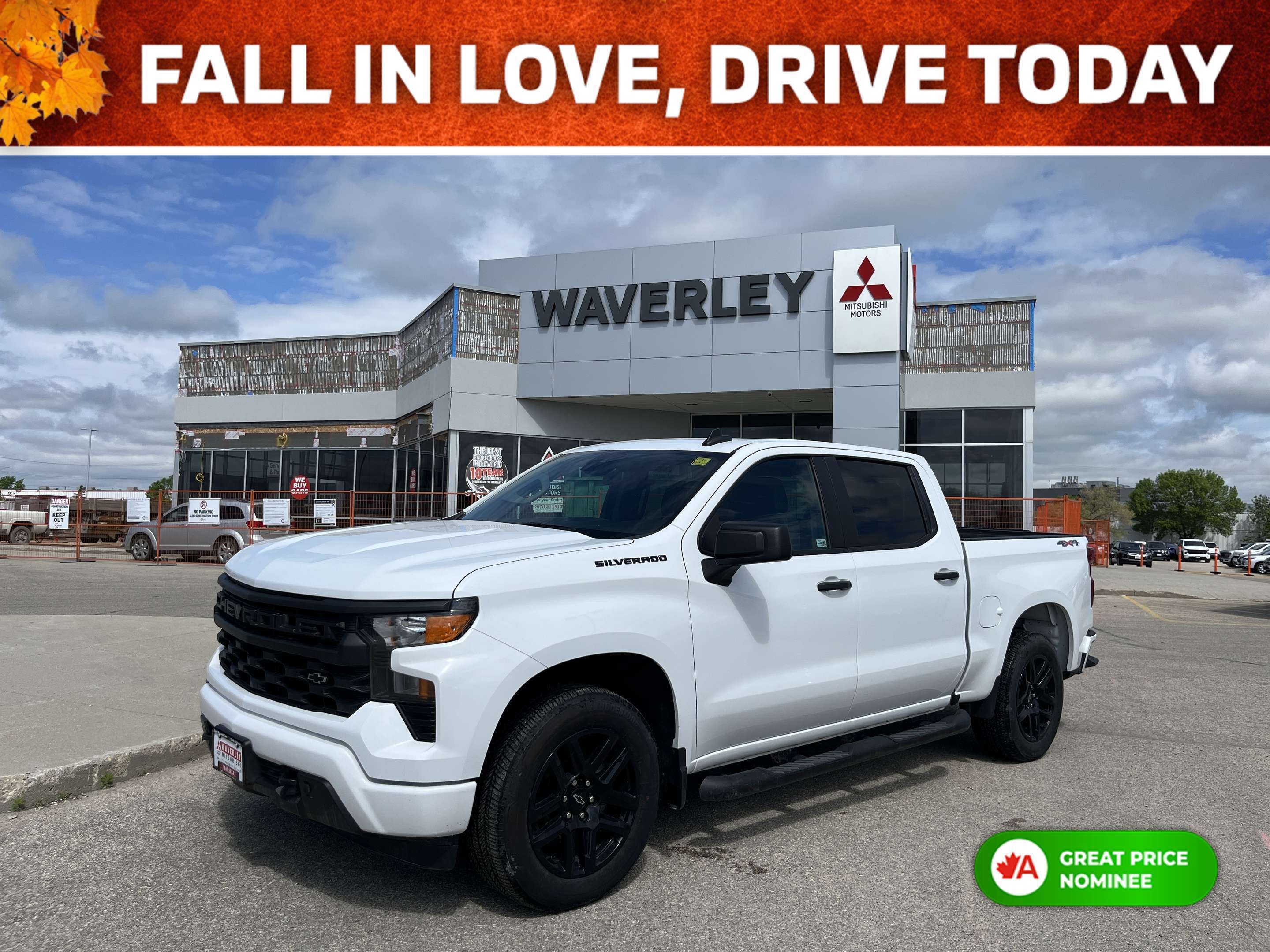 White 2024 Chevrolet Silverado 1500 Pickup Truck Four-Wheel Drive 8-Speed Automatic