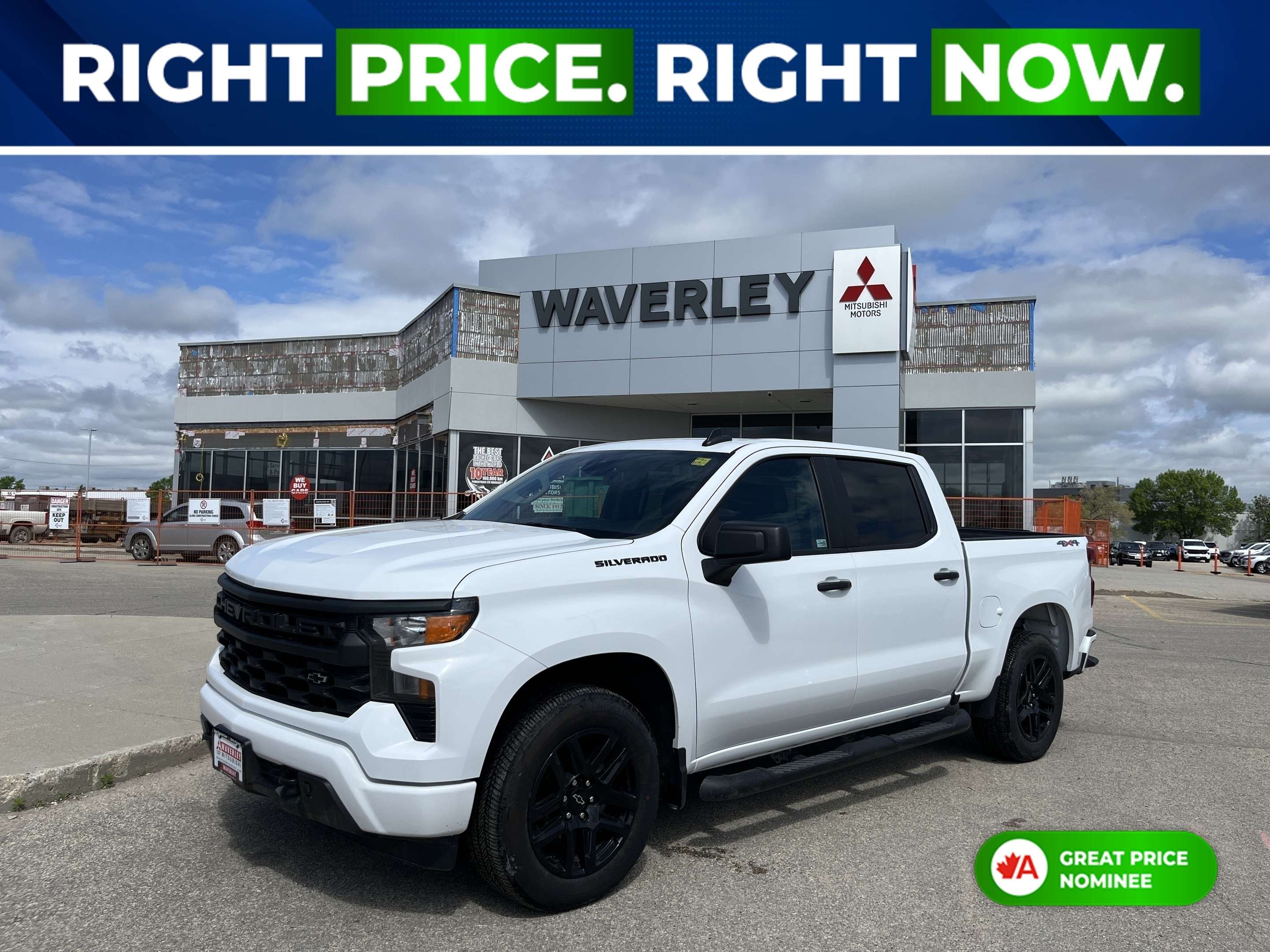 White 2024 Chevrolet Silverado 1500 Pickup Truck Four-Wheel Drive 8-Speed Automatic