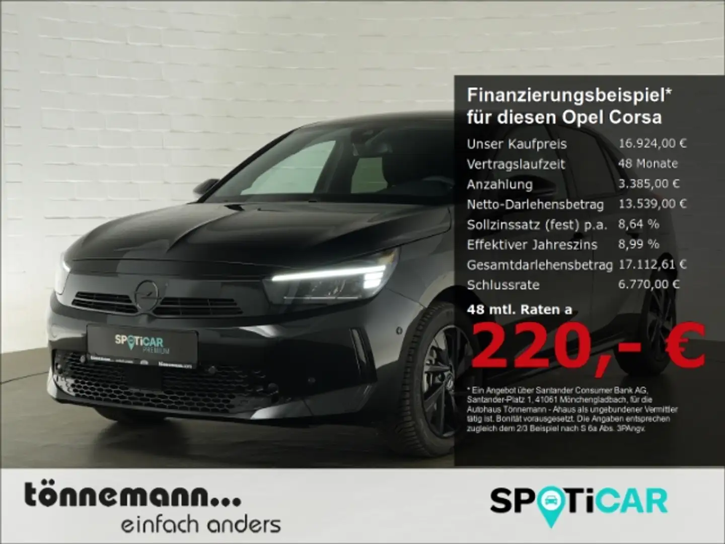 Opel Corsa F FACELIFT GS+LED+NAVI+RÜCKFAHRKAMERA+SITZ-/LENKRA Schwarz - 1