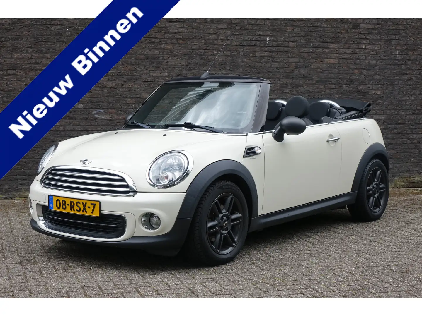 MINI One Cabrio Mini 1.6 Pepper, airco, black wheels, originele NL Blanco - 1