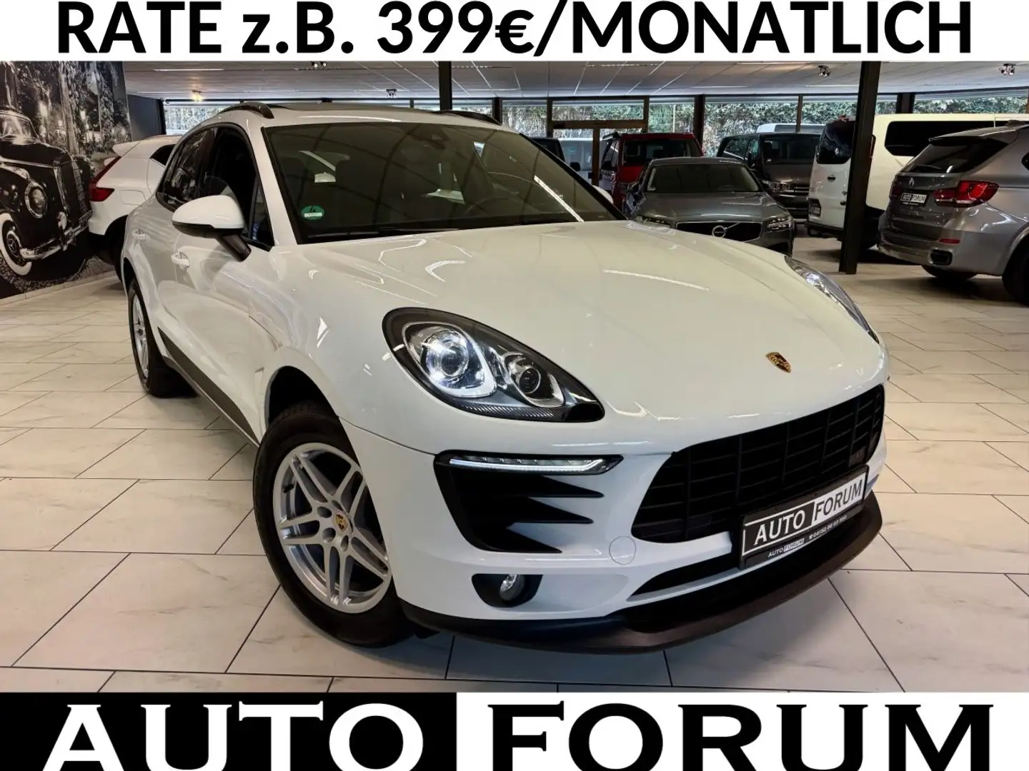 Porsche Macan SPORT PANORAMA LEDER KAMERA MEMORY PDC SHZ Weiß - 1