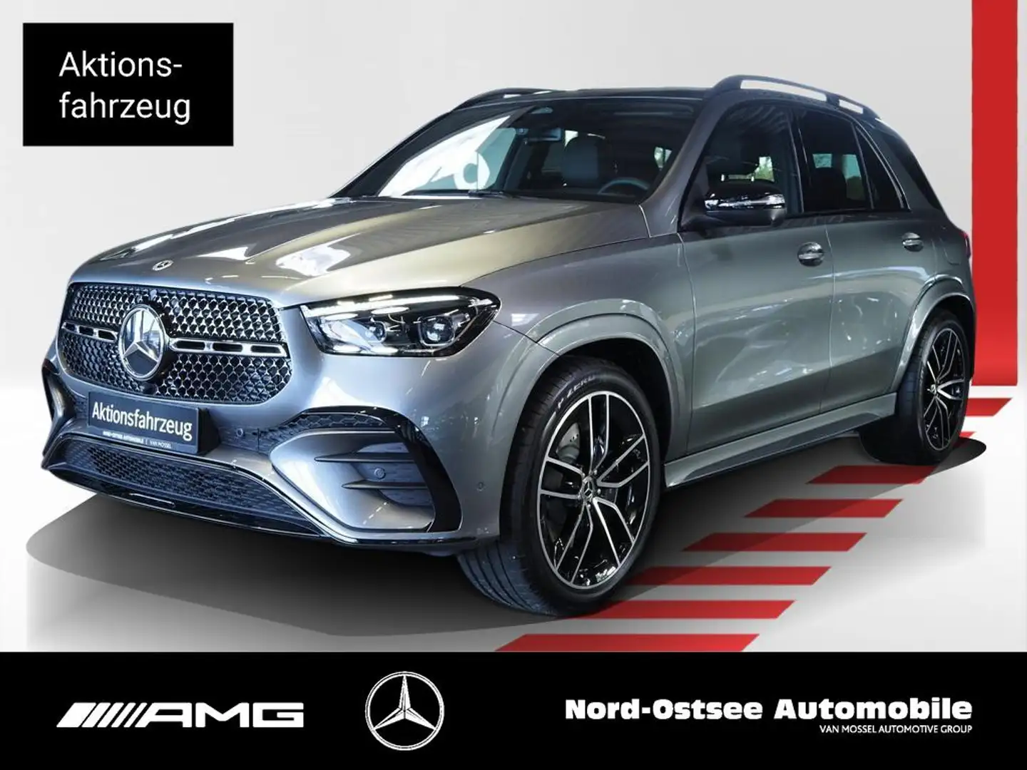Mercedes-Benz GLE 400 e 4m AMG NIGHT PANO AHK HUD BURMESTER Gris - 1