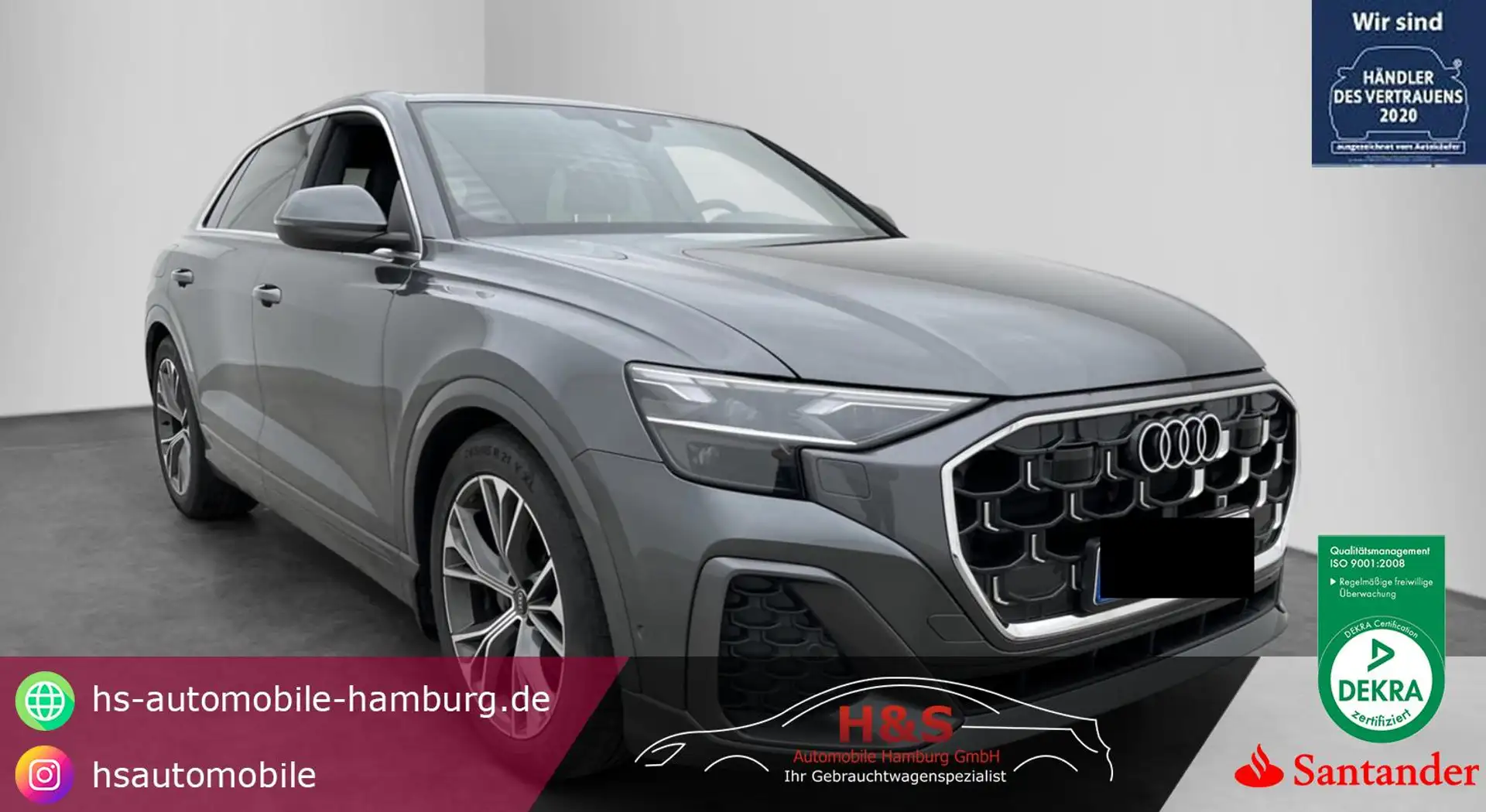 Audi Q8 50 TDI quattro S-LINE*MATRIX/AHK/KAMERA* Grau - 1