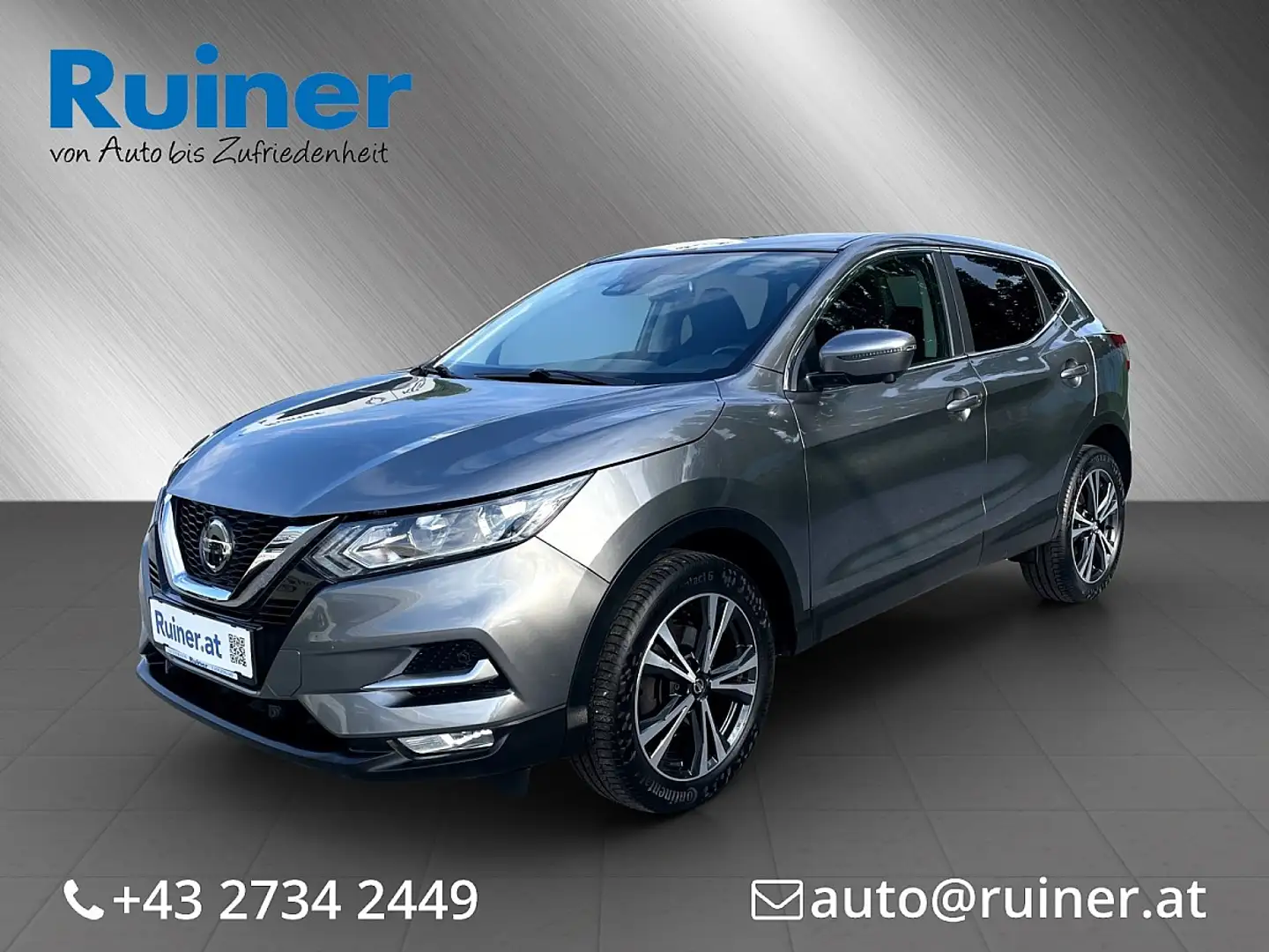 Nissan Qashqai 1,3 DIG-T N-Connecta Aut. Gris - 1