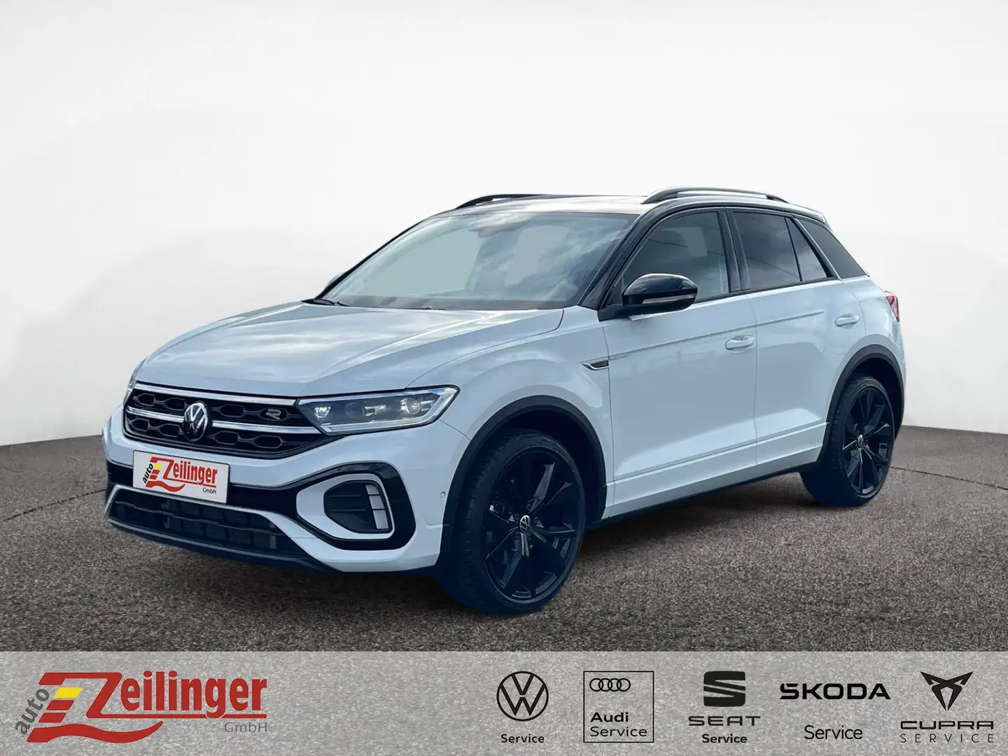 Volkswagen T-Roc R-Line 4Mo TSI DSG|PANO|KAMERA|NAVI|ACC Weiß - 1