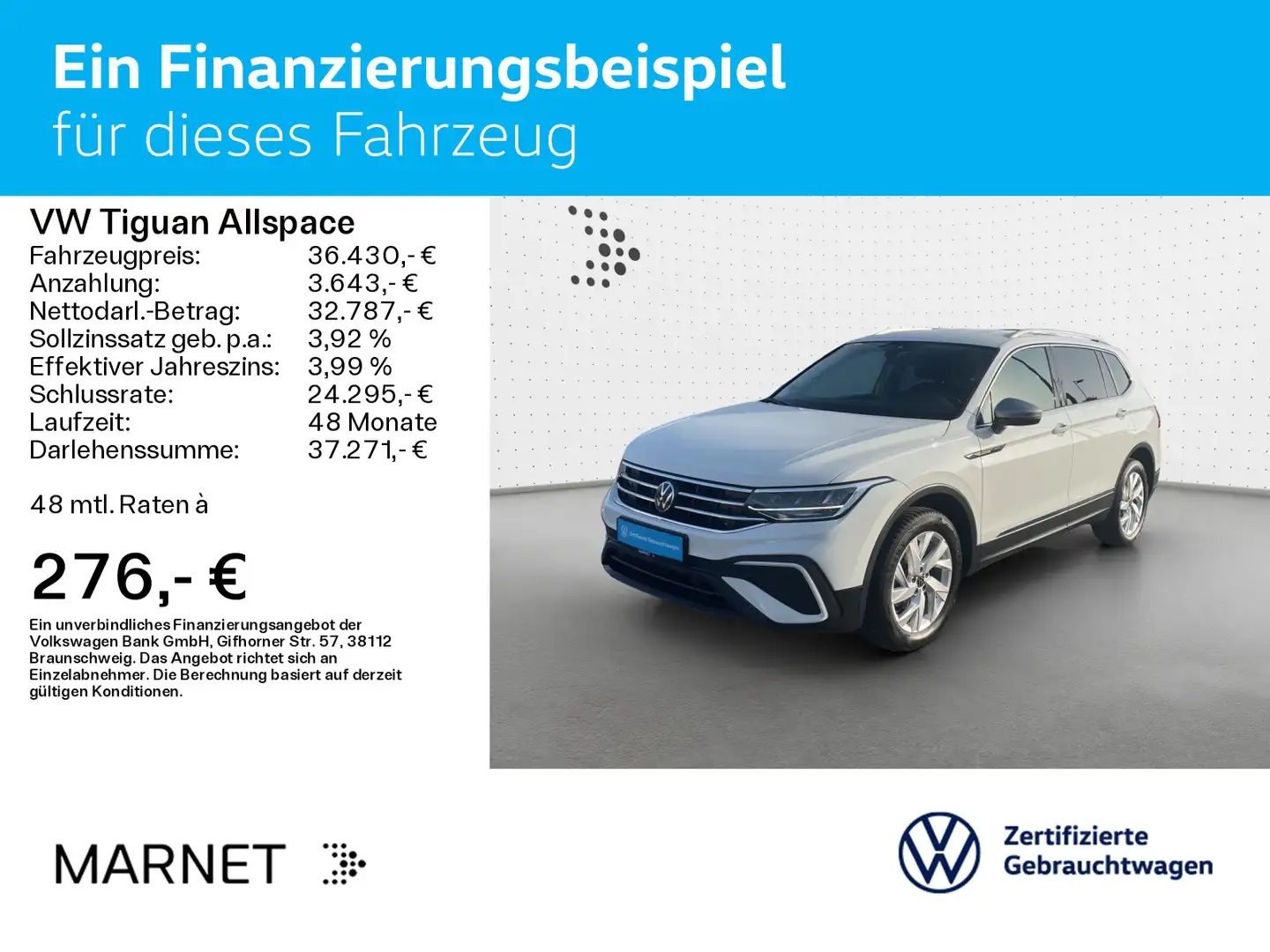 Volkswagen Tiguan Allspace 2.0 TDI DSG LIFE*AHK*KAMERA*LED* Blanc - 2