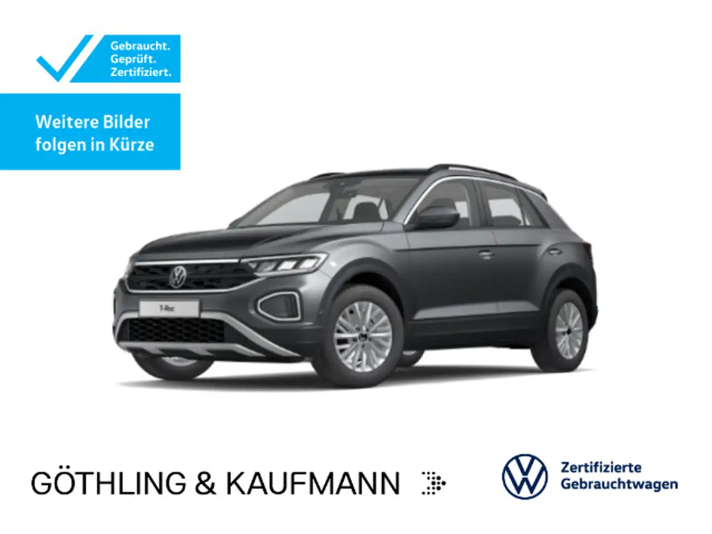Volkswagen T-Roc Life 1.5 TSI DSG*NAVI*AHK*KAM*SHZ*IQ-Driv Grau - 1
