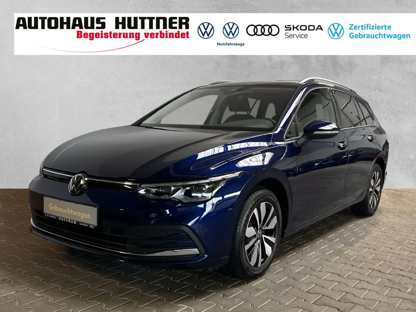 Volkswagen Golf Variant Golf 8 Variant MOVE 1.0 eTSI DSG AHK MATRIX-LED NA Bleu - 1